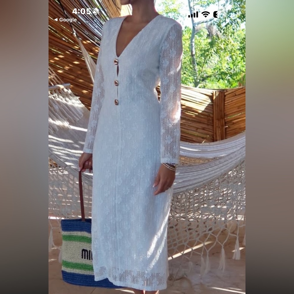 NWT Zara white lace dress